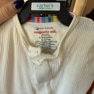 Magnetic Me Ivory Baby Bodysuit